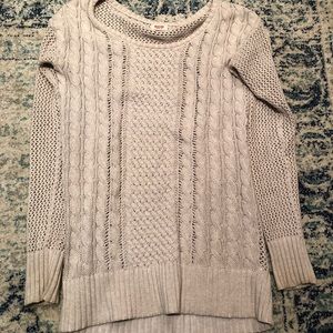 Ivory cable knit sweater